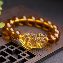 โหลดรูปภาพลงในเครื่องมือใช้ดูของ Gallery Chinese Charm Feng Shui Pi Yao Bracelet, 12Mm Beaded Jewelry, Cultural Keepsake