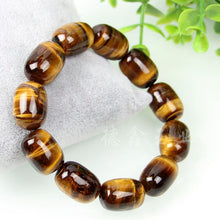โหลดรูปภาพลงในเครื่องมือใช้ดูของ Gallery Men'S Bracelet With Tigers Eye Stone Beads - Thai Buddhist Collectible Amulet