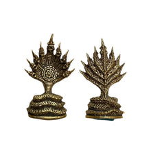 โหลดรูปภาพลงในเครื่องมือใช้ดูของ Gallery Thai Amulet in Brass, 2.8-3cm, Wat Ceremony Edition, Cultural Keepsake