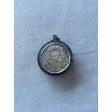 โหลดรูปภาพลงในเครื่องมือใช้ดูของ Gallery Thai Amulet Coin Elephant Three Heads R.S. 127 Siam State Silver Frame