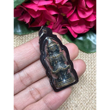 โหลดรูปภาพลงในเครื่องมือใช้ดูของ Gallery Thai Amulet Of Tawaesak Surakhan, Cultural Keepsake, Metal Brass Edition
Thai