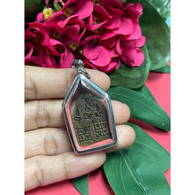 โหลดรูปภาพลงในเครื่องมือใช้ดูของ Gallery Thai Amulet Pendant Buddhist Monk Wat Bang Klan Phichit With Stainle
