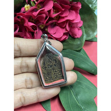 โหลดรูปภาพลงในเครื่องมือใช้ดูของ Gallery Thai Amulet Pendant Buddhist Monk Wat Bang Klan Phichit With Stainle