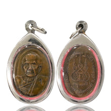 โหลดรูปภาพลงในเครื่องมือใช้ดูของ Gallery Thai Amulet Coin Buddhist Monk Wat Ban Jan 103 Years Old Cultural Ke