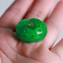 โหลดรูปภาพลงในเครื่องมือใช้ดูของ Gallery Jade Ring Size 7-8, Thai Amulet Inspired Jewelry, Cultural Keepsake
Authentic
