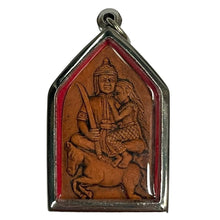โหลดรูปภาพลงในเครื่องมือใช้ดูของ Gallery Thai Amulet Khun Phan Riding Horse, Somdej Style, Cultural Keepsake