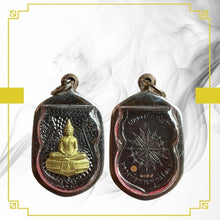โหลดรูปภาพลงในเครื่องมือใช้ดูของ Gallery Thai Amulet Buddhist Monk, Metta Mahaniyom, Gold Mask, Stainless Fra