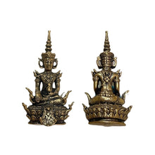 โหลดรูปภาพลงในเครื่องมือใช้ดูของ Gallery Thai Amulet in Brass, Wat Ceremony Edition, Inspired by Buddhist Monk
