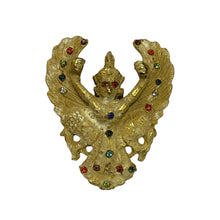โหลดรูปภาพลงในเครื่องมือใช้ดูของ Gallery Thai Amulet Garuda In Gold With Gemstone Accents, Cultural Keepsake 
Thai Amule
