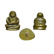 โหลดรูปภาพลงในเครื่องมือใช้ดูของ Gallery Thai Amulet With Plump Buddha Figure, Cultural Keepsake, Wat Ceremony Edition
