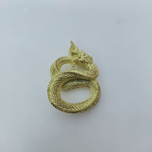 โหลดรูปภาพลงในเครื่องมือใช้ดูของ Gallery Naga Amulet in Brass, 3.5cm x 2.5cm, Thai Buddhist Collectible Amulet 
Naga Ban
