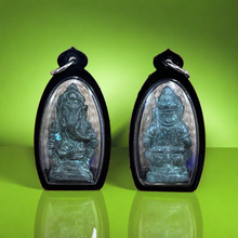 โหลดรูปภาพลงในเครื่องมือใช้ดูของ Gallery Thai Amulet With Water-Resistant Metal Frame, Vintage Style Coin, Buddhist
