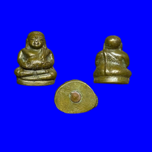 โหลดรูปภาพลงในเครื่องมือใช้ดูของ Gallery Thai Amulet With Plump Buddha Figure, Cultural Keepsake, Wat Ceremony Edition
