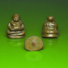 โหลดรูปภาพลงในเครื่องมือใช้ดูของ Gallery Thai Amulet With Plump Buddha Figure, Cultural Keepsake, Wat Ceremony Edition
