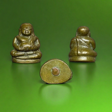 โหลดรูปภาพลงในเครื่องมือใช้ดูของ Gallery Thai Amulet With Plump Buddha Figure, Cultural Keepsake, Wat Ceremony Edition
