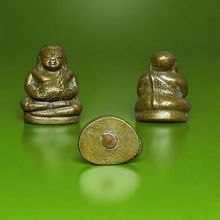 โหลดรูปภาพลงในเครื่องมือใช้ดูของ Gallery Thai Amulet With Plump Buddha Figure, Cultural Keepsake, Wat Ceremony Edition
