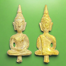 โหลดรูปภาพลงในเครื่องมือใช้ดูของ Gallery Thai Amulet With Gold Plating Buddhist Monk For Collectors Am Sacred Temple
