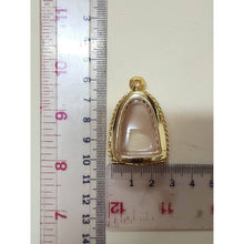 โหลดรูปภาพลงในเครื่องมือใช้ดูของ Gallery Brass Frame For Thai Amulet With White Diamond Accents And Gold Trim 
Brass Fra
