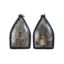 โหลดรูปภาพลงในเครื่องมือใช้ดูของ Gallery Thai Amulet Somdej Style From Wat So Thon, Vintage, Red Tin Material, Water-Resi
