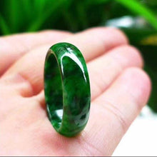 โหลดรูปภาพลงในเครื่องมือใช้ดูของ Gallery Natural Burmese Jadeite Ring for Men and Women, Fine Jewelry, Green Floral Desig
