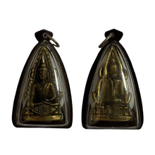 โหลดรูปภาพลงในเครื่องมือใช้ดูของ Gallery Thai Amulet Pendant of Buddha Chinnarat in Brass with Water-Resistant Frame 
Th
