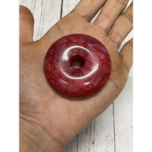 โหลดรูปภาพลงในเครื่องมือใช้ดูของ Gallery Carved Jade Donut Amulet Coin - Thai Buddhist Collectible Amulet 
Thai Amulet C
