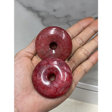 โหลดรูปภาพลงในเครื่องมือใช้ดูของ Gallery Carved Jade Donut Amulet Coin - Thai Buddhist Collectible Amulet 
Thai Amulet C
