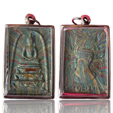 โหลดรูปภาพลงในเครื่องมือใช้ดูของ Gallery Thai Amulet Somdej Style by Buddhist Monk Wat Pikulthong Stainless Frame Random
