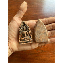 โหลดรูปภาพลงในเครื่องมือใช้ดูของ Gallery Thai Amulet Phra Khun Phaen Large Style With Lotus Base From Suphanburi, Clay Ma
