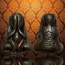 โหลดรูปภาพลงในเครื่องมือใช้ดูของ Gallery Thai Amulet Coin Buddhist Monk From Wat Huay Jarak, Metal Silver
