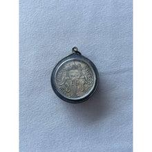 โหลดรูปภาพลงในเครื่องมือใช้ดูของ Gallery Thai Amulet Coin Elephant Three Heads R.S. 127 Siam State Silver Frame
