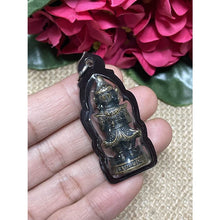 โหลดรูปภาพลงในเครื่องมือใช้ดูของ Gallery Thai Amulet Of Tawaesak Surakhan, Cultural Keepsake, Metal Brass Edition 
Thai
