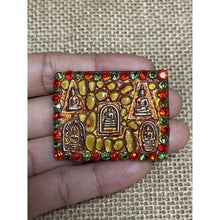 โหลดรูปภาพลงในเครื่องมือใช้ดูของ Gallery Thai Amulet Somdej Style With Gemstones, Twin Image, Wat Heritage Collectible
