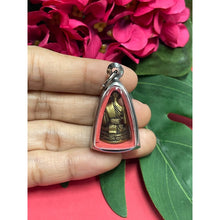 โหลดรูปภาพลงในเครื่องมือใช้ดูของ Gallery Thai Amulet Pendant Buddhist Monk Wat Takoh Stainless Steel Frame
