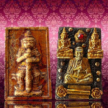 โหลดรูปภาพลงในเครื่องมือใช้ดูของ Gallery Thai Amulet Somdej Style With Gemstones From Wat Phra Kaew, Collectible Piece
