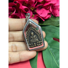 โหลดรูปภาพลงในเครื่องมือใช้ดูของ Gallery Thai Amulet Pendant Buddhist Monk Wat Bang Klan Phichit With Stainle
