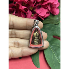 โหลดรูปภาพลงในเครื่องมือใช้ดูของ Gallery Thai Amulet Pendant Buddhist Monk Wat Takoh Stainless Steel Frame
