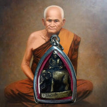 โหลดรูปภาพลงในเครื่องมือใช้ดูของ Gallery Thai Amulet Buddhist Monk Sitting On Elephant Wat Bang Lai Tai Colle
