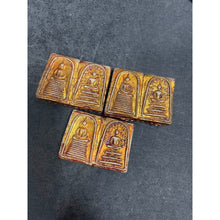 โหลดรูปภาพลงในเครื่องมือใช้ดูของ Gallery Thai Amulet Somdej Style Twin From Wat Wang Na With Gemstone Accents 
Thai Amul
