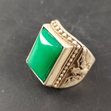 โหลดรูปภาพลงในเครื่องมือใช้ดูของ Gallery Jade Ring With Stainless Steel Adjustable Band - Free Size 
Adjustable Stainles
