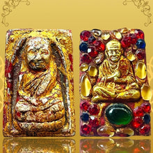 โหลดรูปภาพลงในเครื่องมือใช้ดูของ Gallery Thai Amulet with Gemstone Decoration Inspired by Buddhist Monk Wat Phra Kaew 
T
