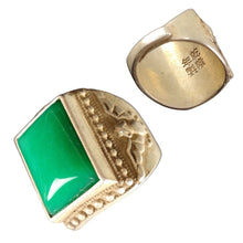 โหลดรูปภาพลงในเครื่องมือใช้ดูของ Gallery Jade Ring With Stainless Steel Adjustable Band - Free Size 
Adjustable Stainles
