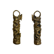 โหลดรูปภาพลงในเครื่องมือใช้ดูของ Gallery Naga Design Thai Amulet With Brass Metal, Ritual Ceremony Edition, Safe Collecti
