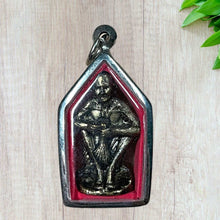 โหลดรูปภาพลงในเครื่องมือใช้ดูของ Gallery Buddhist Monk Inspired Thai Amulet Holding Rice Sheaf In Stainless Frame 
Thai

