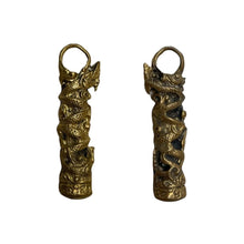 โหลดรูปภาพลงในเครื่องมือใช้ดูของ Gallery Naga Design Thai Amulet With Brass Metal, Ritual Ceremony Edition, Safe Collecti
